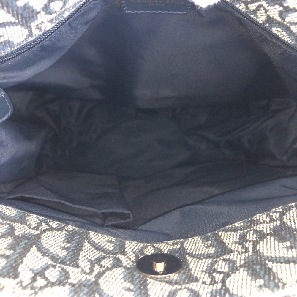 CHRISTIAN DIOR Blue Leather Trotter Shoulder Bag - Picture 7 of 10